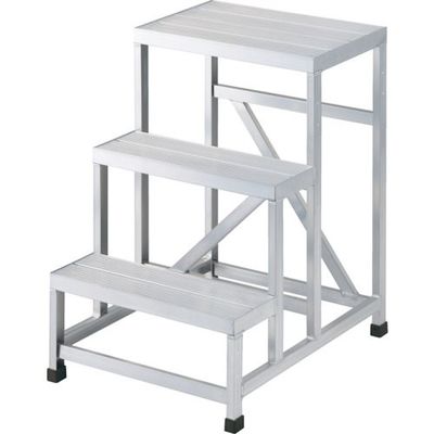 トラスコ中山 TRUSCO アルミ製溶接一体構造型作業台 三段(完成品) W600×D800×H750 WTDB3-6875 1台（直送品）