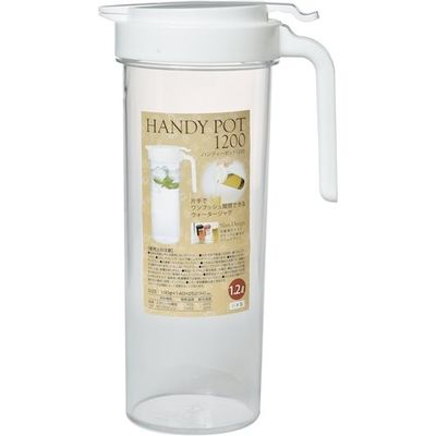 ヒマラヤ化学工業所 ヒマラヤ化学 ハンディポット 0134 1200 ホワイト 013440 1セット(64個) 334-8158（直送品）