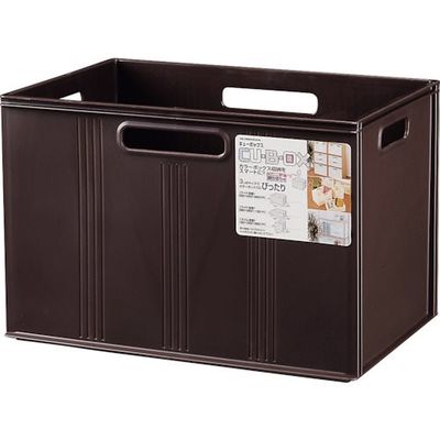 ヒマラヤ化学工業所 ヒマラヤ化学 キューBOX/ワイド深型 ブラウン 390×260×260 134435 1セット(12個)（直送品）