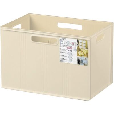 ヒマラヤ化学工業所 ヒマラヤ化学 キューBOX/ワイド深型 アイボリー 390×260×260 134442 1セット(12個)（直送品）