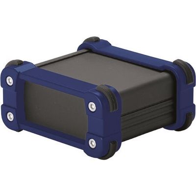 タカチ電機工業 タカチ コーナーガード付アルミケースアルミパネルタイプ ブラック/ネイビー EXP12-7-13BN 1台 202-5468（直送品）