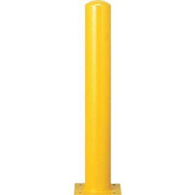 カネソウ 車止め 建物ガード用 スチール製 焼付塗装 固定式 後付タイプ 角型ベースプレート Eシリーズ EP11150-A 1本（直送品）