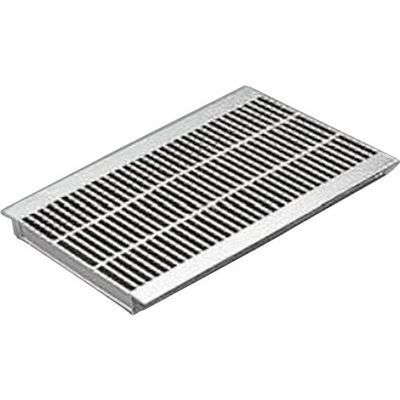 カネソウ スチール製グレーチング 細目滑り止め模様付 歩道U字溝用 QXHU-4538 1枚 337-5781（直送品）