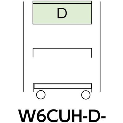山金工業 ヤマテック スペシャルワゴン 移動式 キャビネット超深型1段×1個 ヤマテックグリーン W6CUH-D-G 1台 868-3473（直送品）
