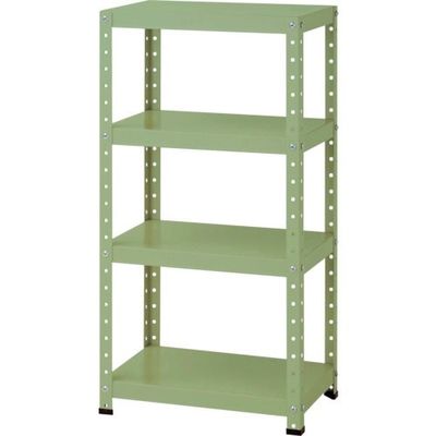 山金工業 ヤマテック スペシャルワゴン W600×D400×H1200 固定式 ヤマテックグリーン W6H-K-G 1台 868-3525（直送品）