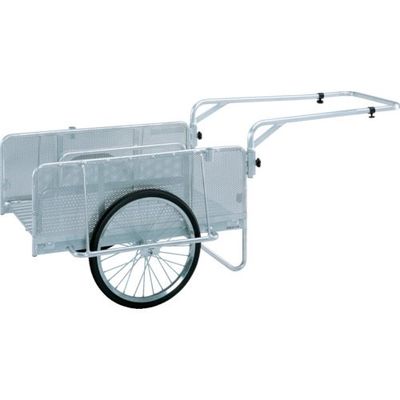 昭和ブリッジ販売 昭和 アルミ折畳みリヤカー 積載面（長さ×幅）900×600 チューブタイヤ S8-A1P 125-2310（直送品）