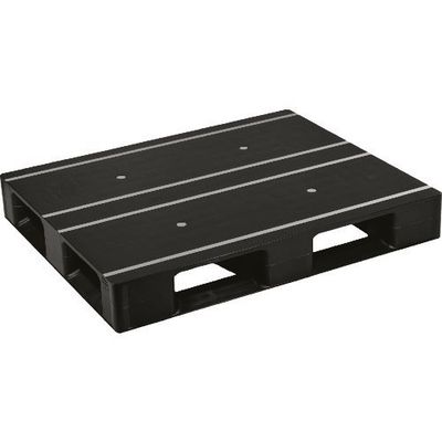 日本プラパレット NPC プラスチックパレットAZFDー1109FEーRR 片面四方差し 黒 AZFD-1109FE-RR-BK 1枚（直送品）