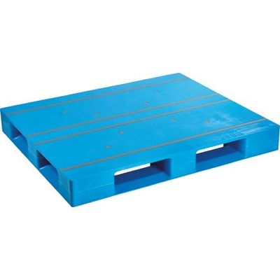 日本プラパレット NPC プラスチックパレットAZFD-1311FE 片面四方差し AZFD-1311FE-BL 175-4545（直送品）