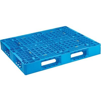 日本プラパレット NPC プラスチックパレットSLB-1210-2 片面四方差し ブ SLB-1210-2-BL 175-4526（直送品）