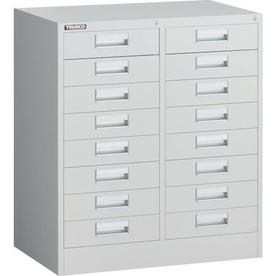 トラスコ中山 TRUSCO VR型キャビネット 767X500XH880 2列8段 ホワイト色 VR-L88-AW 1台 263-8984（直送品）