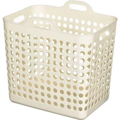 ヒマラヤ化学工業所 ヒマラヤ化学 ポピンズ バスケット 1572 L型アイボリー 458×336×445 157267 1セット(16個)（直送品）