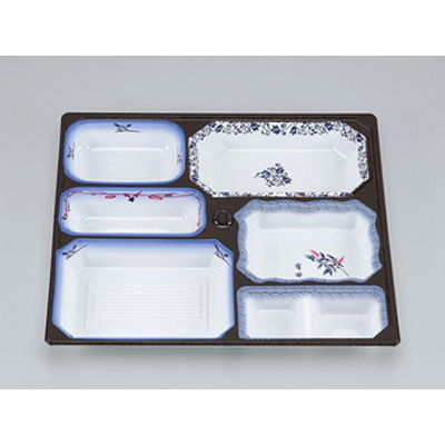 仕出弁当　U-73-C 有田 中皿　200枚(20枚×10) 0110073301073　シーピー化成（直送品）