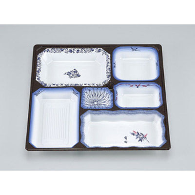 仕出弁当　U-75-C 有田 中皿　200枚(20枚×10) 0110075301073　シーピー化成（直送品）