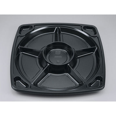 仕出弁当　U-555 黒セット　100枚(20枚×5) 0110555000520　シーピー化成（直送品）