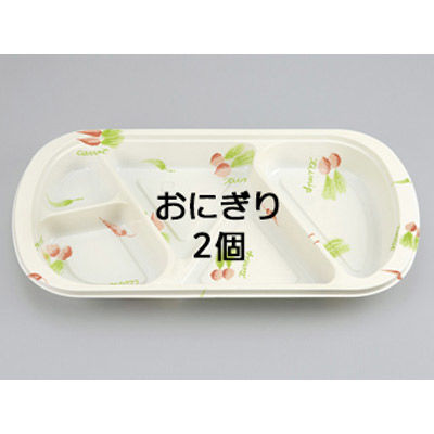 弁当容器　耐熱-216 ベジタブル本体　800枚(100枚×8) 0130216000355　シーピー化成（直送品）