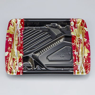 弁当容器　BFみくら8S-1 春菜 赤 本体　800枚(50枚×16) 0140608518145　シーピー化成（直送品）