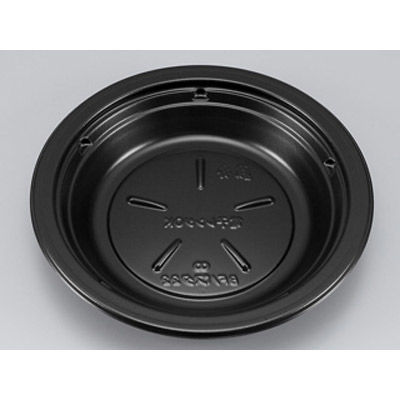 惣菜容器　BFパスタ22 黒本体　600枚(50枚×12) 0145722000525　シーピー化成（直送品）