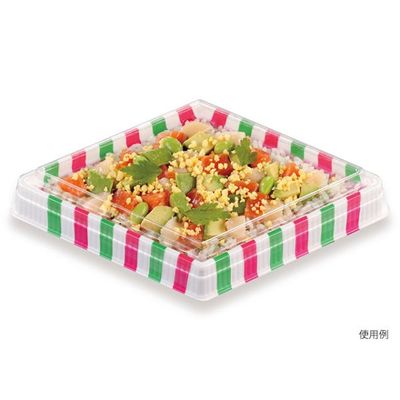 寿司容器　UFハカマ折ヒシ 小 菱もちセット(N)　600枚(50枚×12) 0196681003280　シーピー化成（直送品）