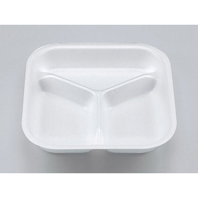 トレー　V-642 無地(3仕切)　600枚(50枚×12) 0200642000150　シーピー化成（直送品）