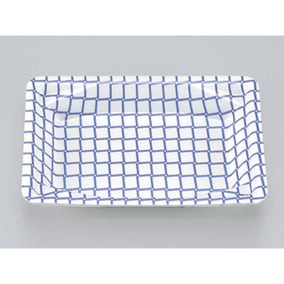 トレー　V-411 レースブルー　500枚(50枚×10) 0210411000600　シーピー化成（直送品）