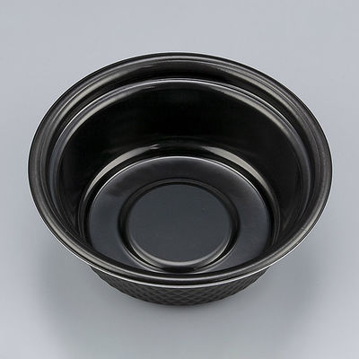 どんぶり容器　TNパイン17浅 黒本体　600枚(50枚×12) 0250617020525　シーピー化成（直送品）