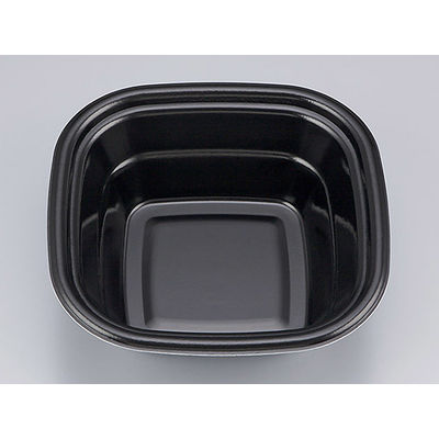 どんぶり容器　TN角丼17 黒 本体　900枚(50枚×18) 0255017000525　シーピー化成（直送品）