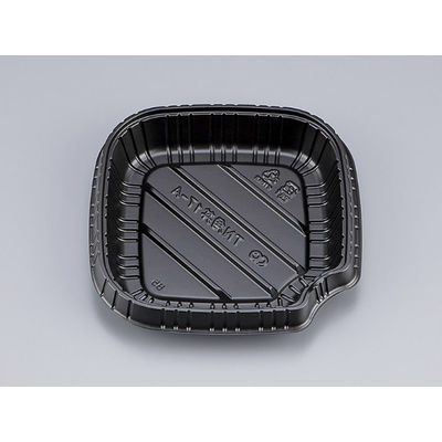 どんぶり容器　TN角丼17-A 黒中皿(N)　900枚(50枚×18) 0255017110523　シーピー化成（直送品）