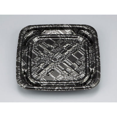 惣菜容器　TNグリドル19 モダン黒 本体　600枚(50枚×12) 0256119004815　シーピー化成（直送品）