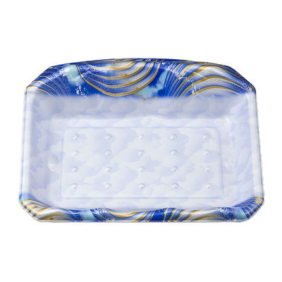 刺身トレー SFサシミ66 蒼海 本体　600枚(50枚×12) 0271266006415　シーピー化成（直送品）