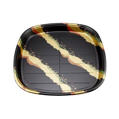 寿司容器　SF角桶7 凛本体　100枚(10枚×10) 0273100701535　シーピー化成（直送品）