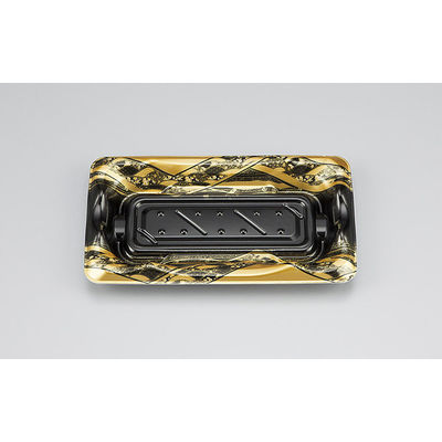 寿司容器　SF港13 八重波黒 本体　1500枚(50枚×30) 0276413002765　シーピー化成（直送品）