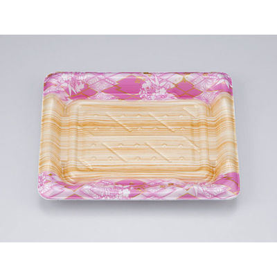 寿司容器　SF港23 花板桃 本体　1200枚(50枚×24) 0276423006775　シーピー化成（直送品）