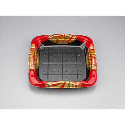 寿司容器　SF剛力2 風雅赤本体　320枚(10枚×32) 0276602002855　シーピー化成（直送品）