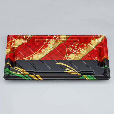 寿司容器　SF美角26 丹心赤本体　800枚(50枚×16) 0277926004095　シーピー化成（直送品）