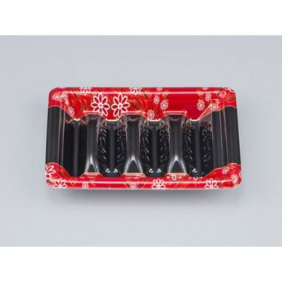 寿司容器　SF和角巻段15-10花格子赤本体　1500枚(50枚×30) 0278115107265　シーピー化成（直送品）