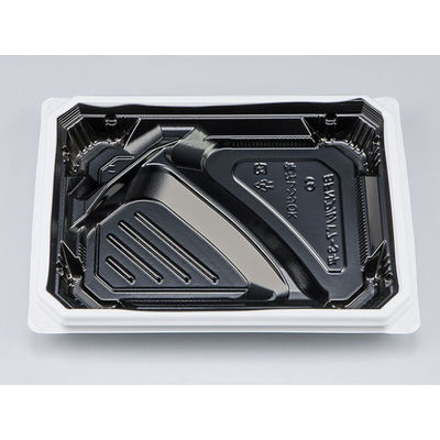 弁当容器　BFNアルバ7-3平 BW本体　600枚(50枚×12) 0280107137235　シーピー化成（直送品）