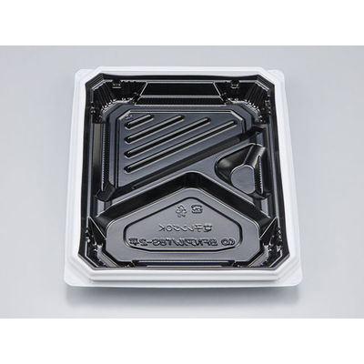 弁当容器　BFNアルバ8S-2平 BW本体　600枚(50枚×12) 0280108627235　シーピー化成（直送品）