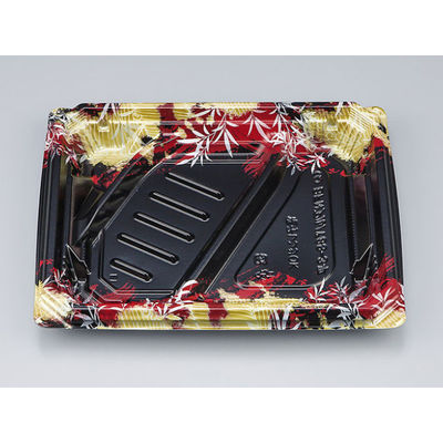 弁当容器　BFNアルバ8S-3平 みお赤本体　600枚(50枚×12) 0280108637245　シーピー化成（直送品）