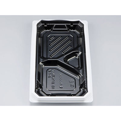 弁当容器　BFNアルバ9-1平 BW本体　600枚(50枚×12) 0280109117235　シーピー化成（直送品）