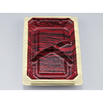 弁当容器　BFNアルバ25-3 和もく赤本体　600枚(50枚×12) 0280125031815　シーピー化成（直送品）