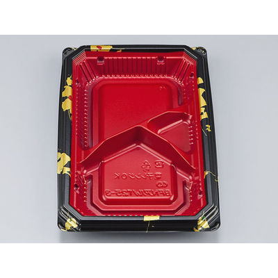 弁当容器　BFNアルバ25-3 輪島内赤本体　600枚(50枚×12) 0280125038315　シーピー化成（直送品）