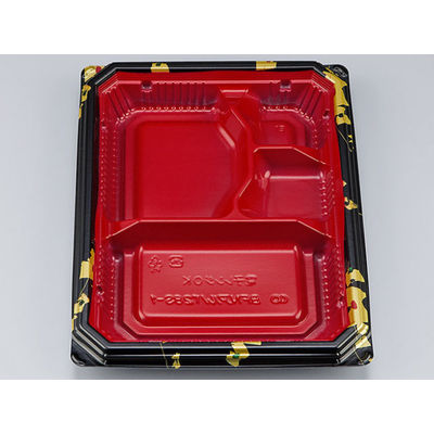 弁当容器　BFNアルバ28S-1 輪島内赤本体　600枚(50枚×12) 0280128518315　シーピー化成（直送品）