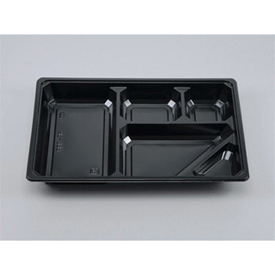 仕出弁当　BOX90-60B 黒中仕切　300枚(50枚×6) 0469060200523　シーピー化成（直送品）