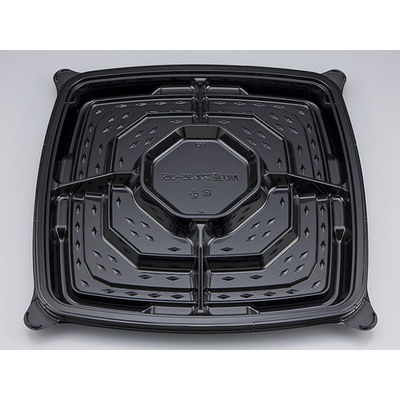 オードブル容器　NU盛ブル35-35 黒本体　120枚(10枚×12) 0621353500525　シーピー化成（直送品）