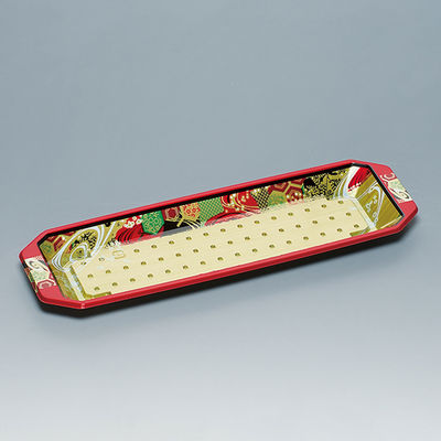 福助工業 寿司容器 和皿 1-8H 亀甲 600枚(50枚×12) 0737100 1ケース(600枚入(50枚（直送品）