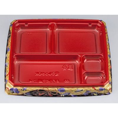 弁当容器　BFハカマ膳7-4こづち赤本体(N)　600枚(50枚×12) 0746107044575　シーピー化成（直送品）