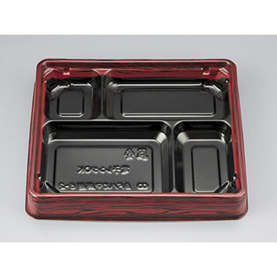 弁当容器　BFハカマ集膳6-2ローズW本体　600枚(50枚×12) 0748206022605　シーピー化成（直送品）