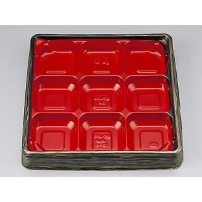 弁当容器　BFハカマ集膳15-9金板目本体(N)　400枚(50枚×8) 0748215093255　シーピー化成（直送品）