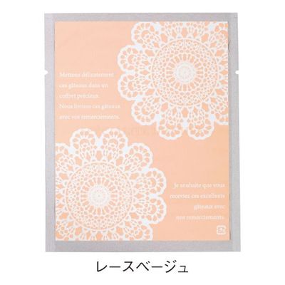 福助工業 カマス袋 カマス GT(透明タイプ) No.1 レースベージュ バラ 100枚 0806285 1包(100枚入)（直送品）