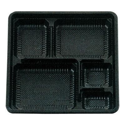 タカギ産業 弁当容器 MC-3 黒 本体 500枚(125枚×4) 2002916 1ケース(500枚入(125枚×4袋))（直送品）